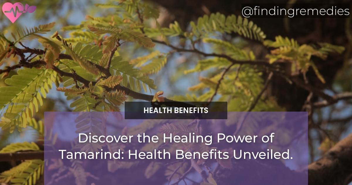 Discover the Health Benefits of Tamarind: Healing Power Unveiled